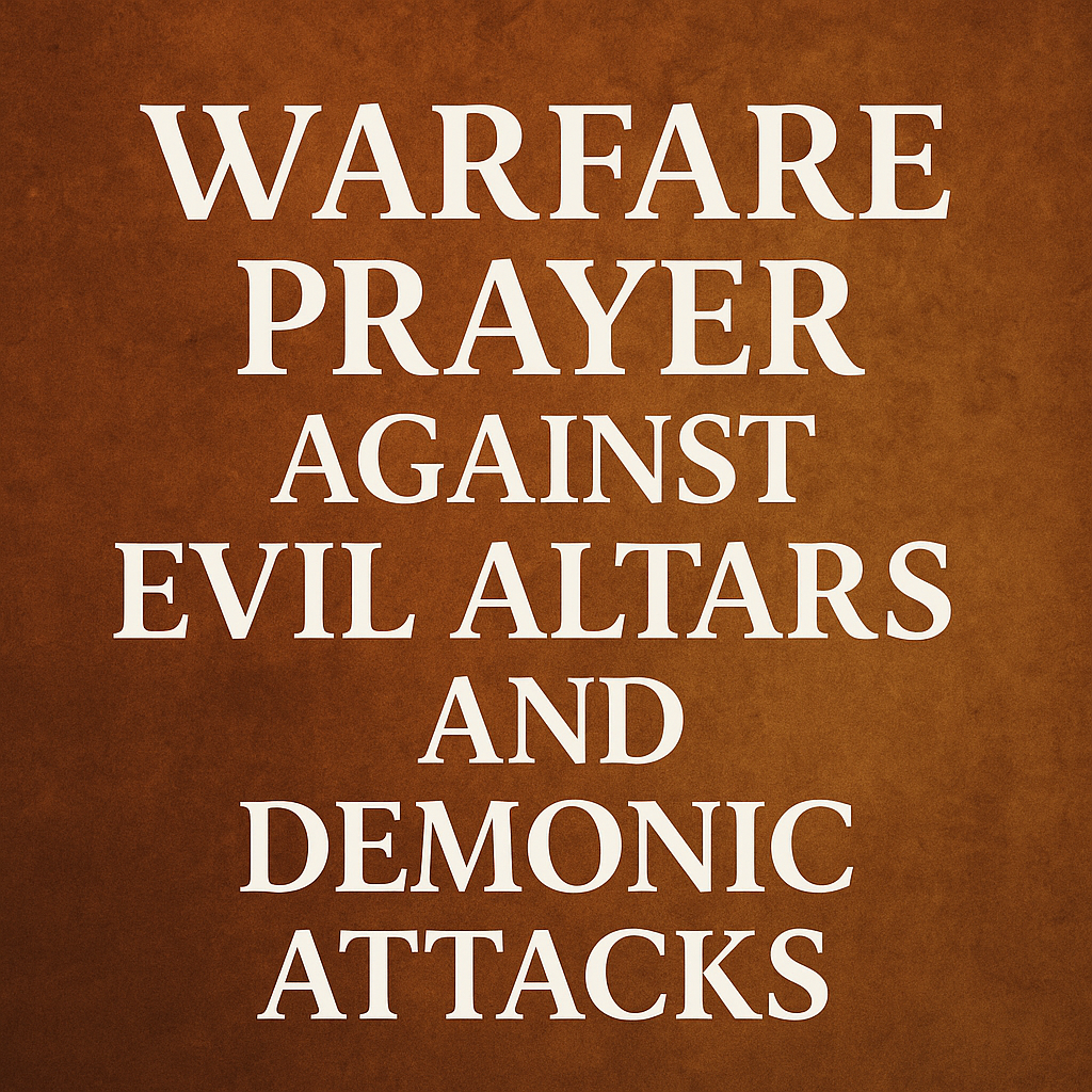 Warfare Prayer Against Evil Altars and Demonic Attacks